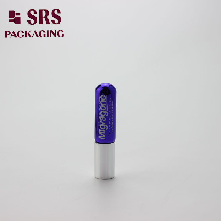SRS Purple Color Mini Roll on 4ml Perfume Bottle Glass